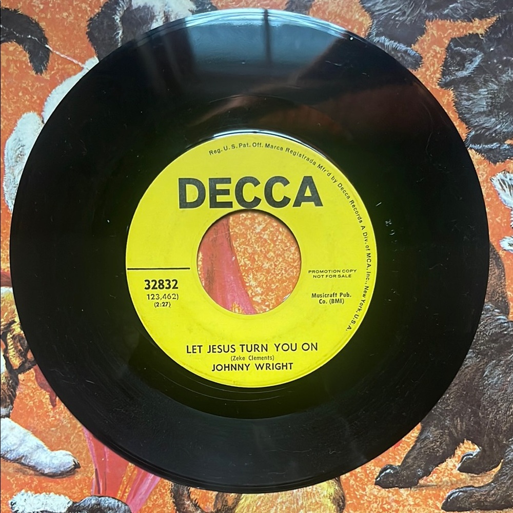Decca Vinyl Record 45 rpm Johnny Wright